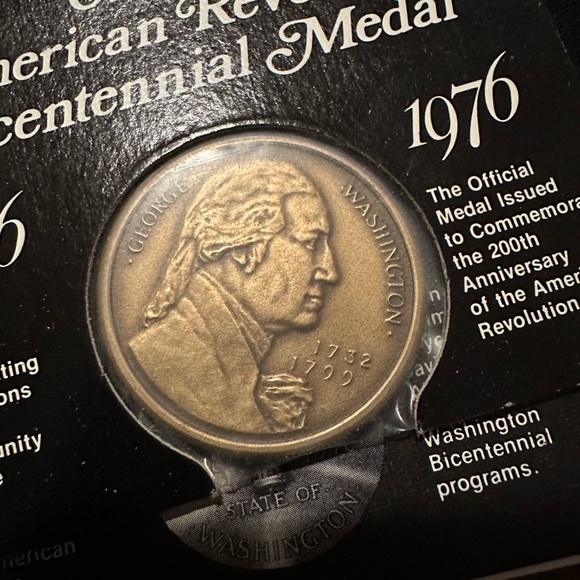 3 State of Washington American Revolution Bicentennial Medals - Picture 2 of 8